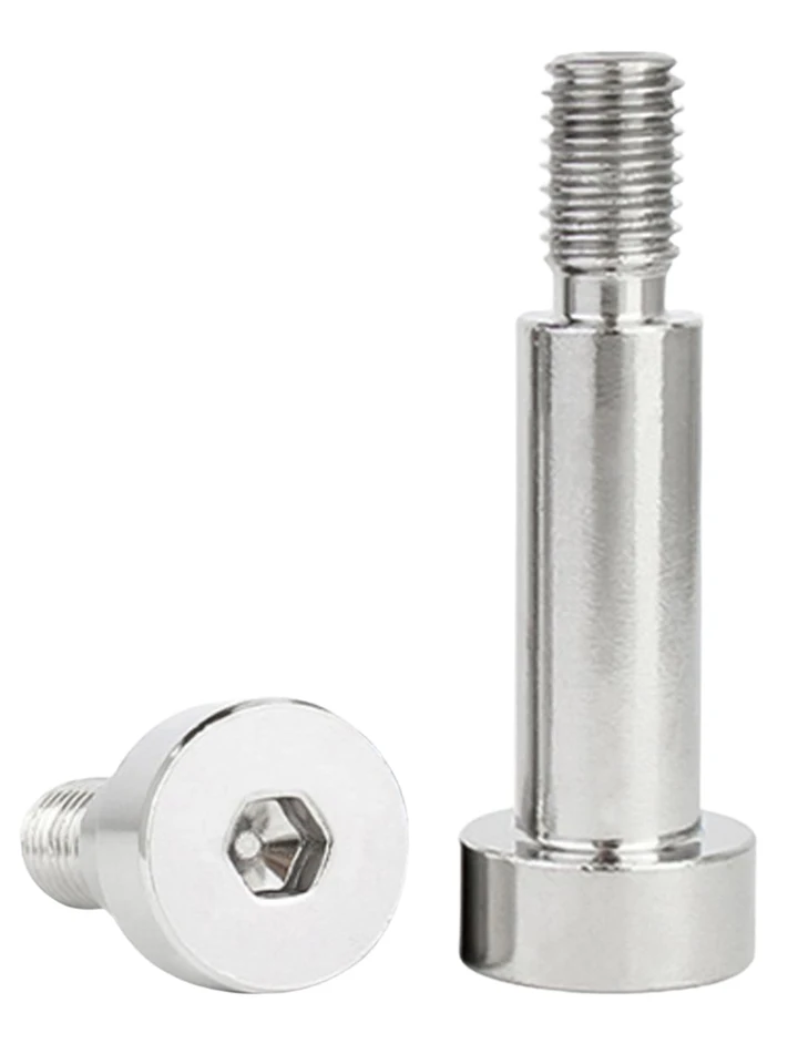 304 Stainless Steel Inner Hex Positioned Shaft Shoulder Screw,(D2.5) M2,14mm (5PCS
