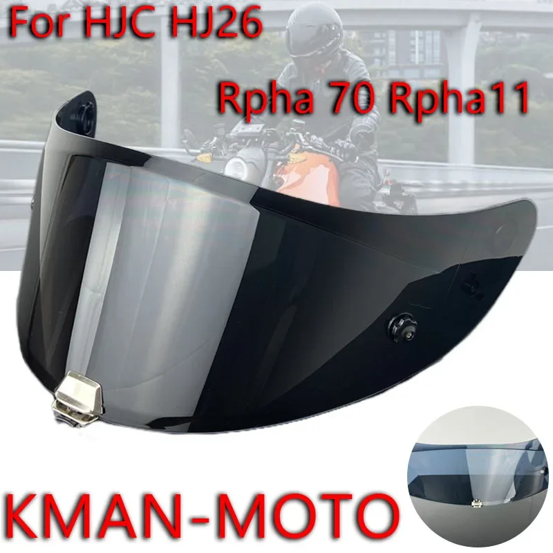 Rpha11 Visor for HJC HJ26 Rpha 70 St Dustproof Windproof uv protection Sunscreen shield Electroplated Visor Film Anti Fog