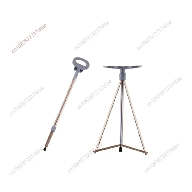 

Multifunctional Folding Aluminum Alloy Trekking Pole Bank for Outdoor Climbing