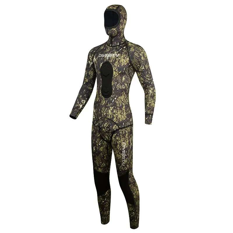 Camouflage 1.5mm Diving Suit Split Body Free Diving Spearfishing Set Rubber Free Diving Wet Suit Warm Suit