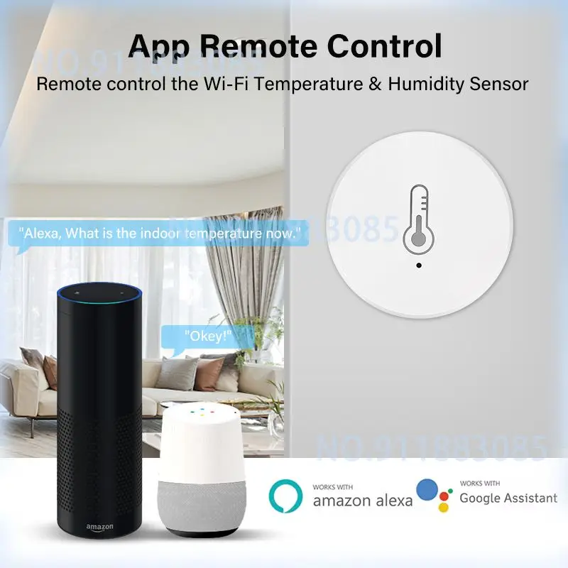 Tuya Zigbee Temperature And Humidity Sensor Battery Powered SmartLife APP Hygrometer Controller Monitoring For Alexa Google Home
