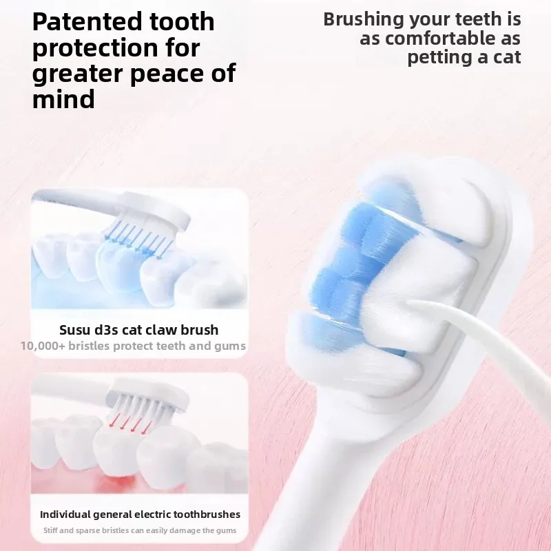 SOOCAS D3S Adult Sonic Electric Smart Toothbrush IPX7 Waterproof USB Rechargeable UltrasonicToothbrush UVC Sterilization gift