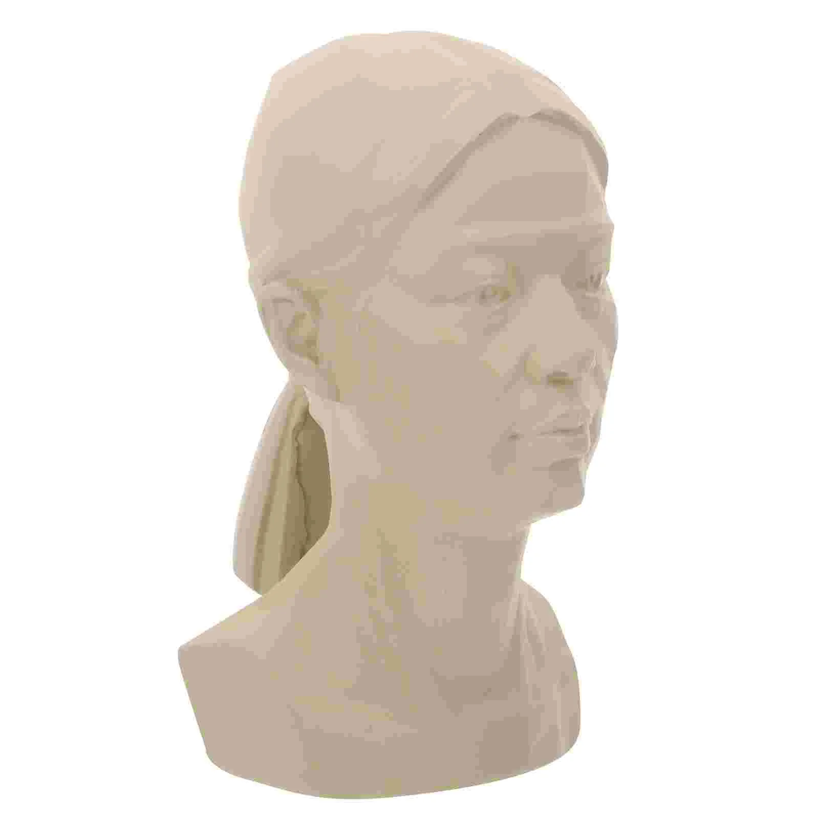 Sketch Avatar Teaching Aids Drawing Model Adult Bust Statue Resin Sculpture Human Tabletop Decor