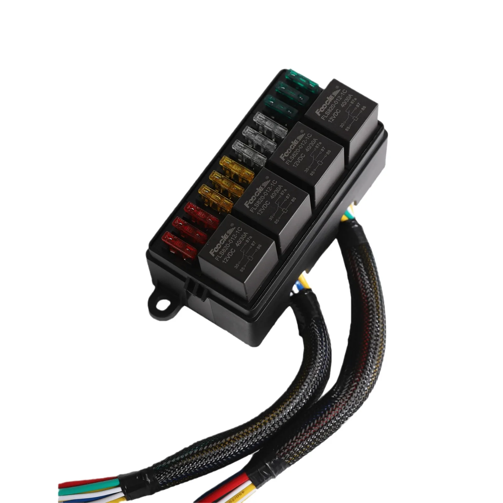 

12 way 4 relay car fuse box