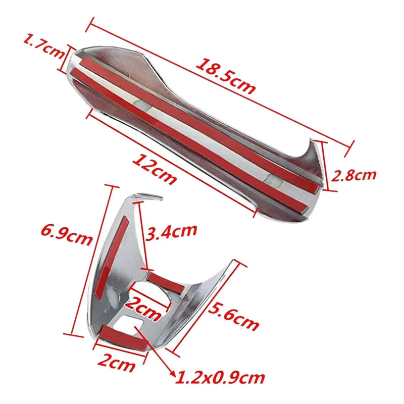 Car Chrome Door Handle Trim Cover for Mercedes-Benz GLK CLA C-Class W204 W246 W212 X204 W166 W117