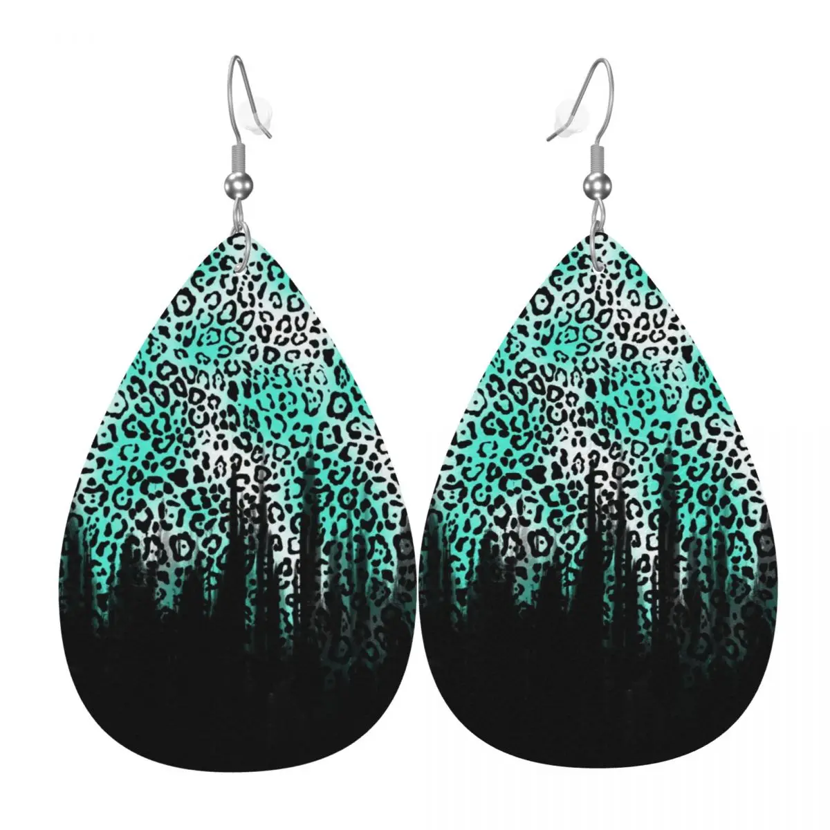 

Custom Leopard Print Colorful Leather Earrings for Women Dangle Earrings Jewelry Accessories