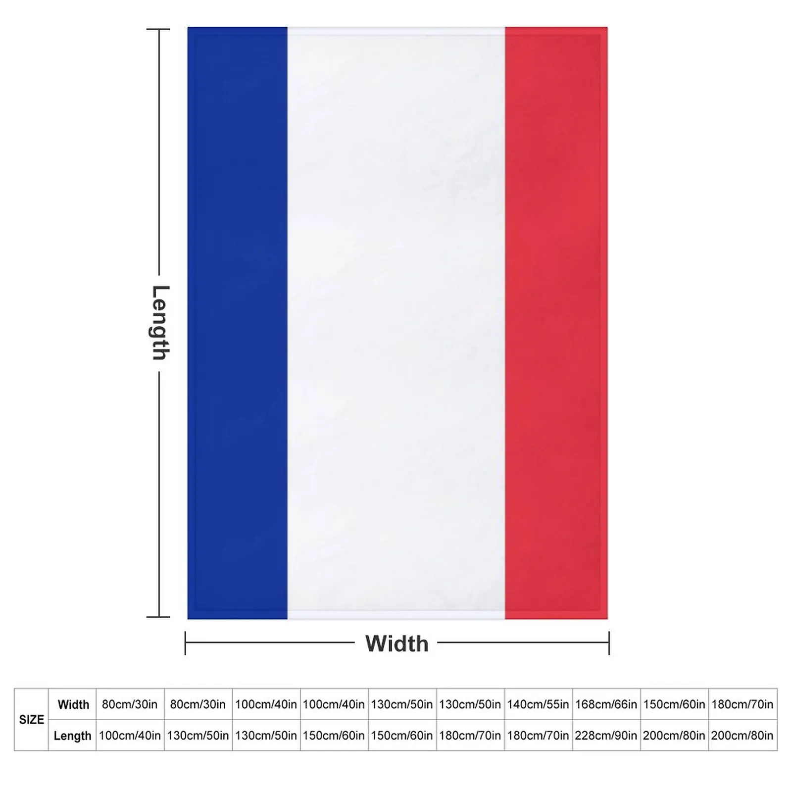 The Flag of France Throw Blanket Cozy Sofa Blanket for TV Watching Napping
