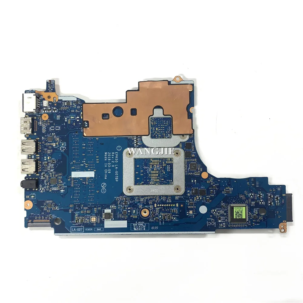 EPK50 LA-G07BP For HP 15-da0013la 15-DA Laptop Motherboard L20368-001 L20368-601 DSC MX130 4GB i7-8550U WIN 100% Working