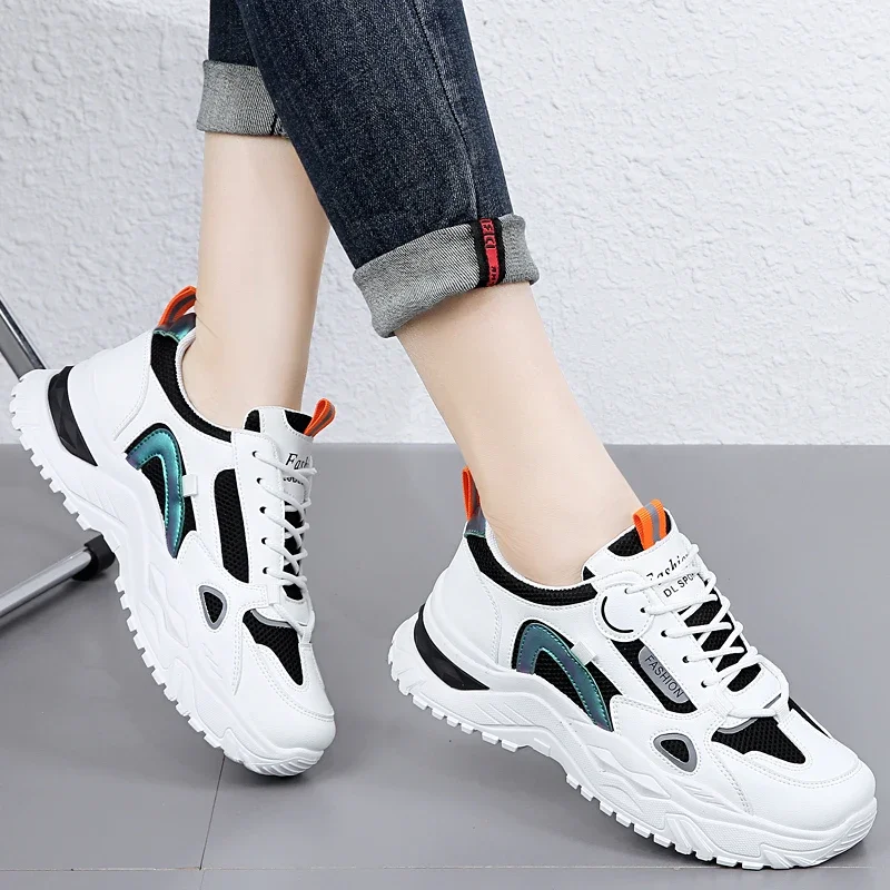 Women's Running Shoes Workout Breathable Mesh Sneakers Walking Casual Sports Travel Platform Tennis Comfortable Trainers