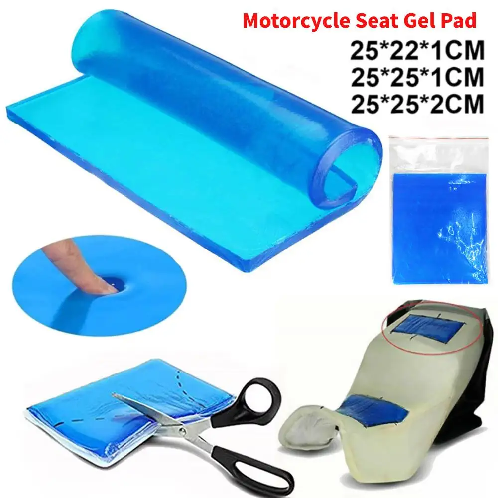

1pc Motorcycle Seat Gel Pad Shock Absorption Mat Motorbike Scooter Comfortable Soft Gel Cushion Motor Bike Modified Seat Pads