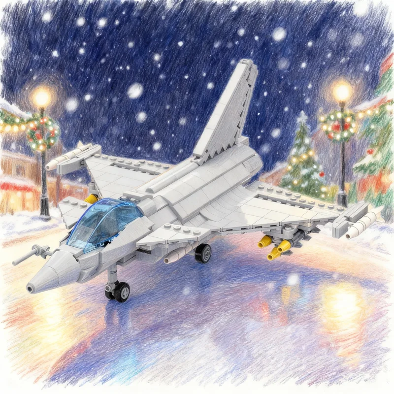 

Набор строительных блоков MOC Dassault Rafale 1:1 (643 детали) — модель аэропорта, архитектурный конструктор, игрушка для самостоятельной сборки, рождественский подарок, креативная идея