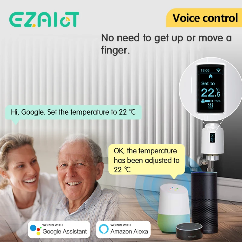 Tuya Smart Thermostatic Radiator Valve Zigbee Thermostat Programmable Actuator Temperature Controller Voice Alexa Google Home