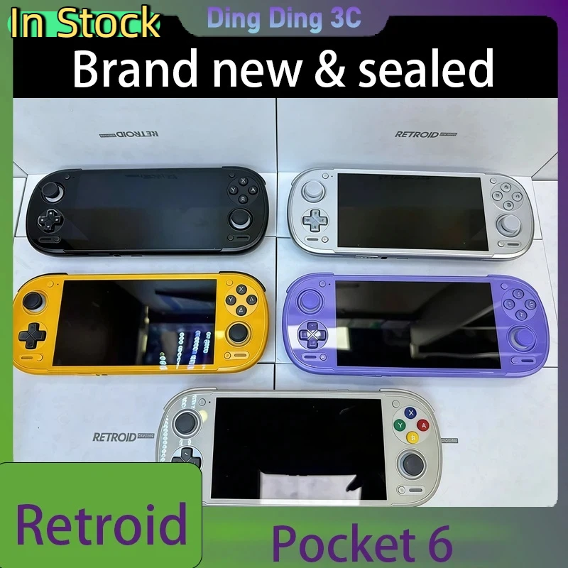 

В наличии: портативная игровая консоль Retroid Pocket 6 RP6 на Android, 5,5-дюймовый AMOLED-экран 1080P 120 Гц, 6000 мАч, 8GEN2 с датчиком Холла