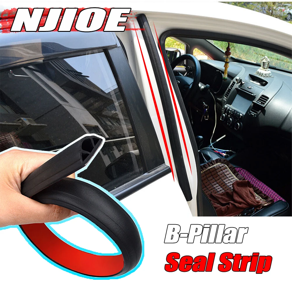 Car Door Center Upper Seal Strip B Pillar Gap Sealants Rubber for Audi Q5 Q7 Benz W213 W204 VW Golf MK5 MK6 Mazda 3 BMW E46 E90