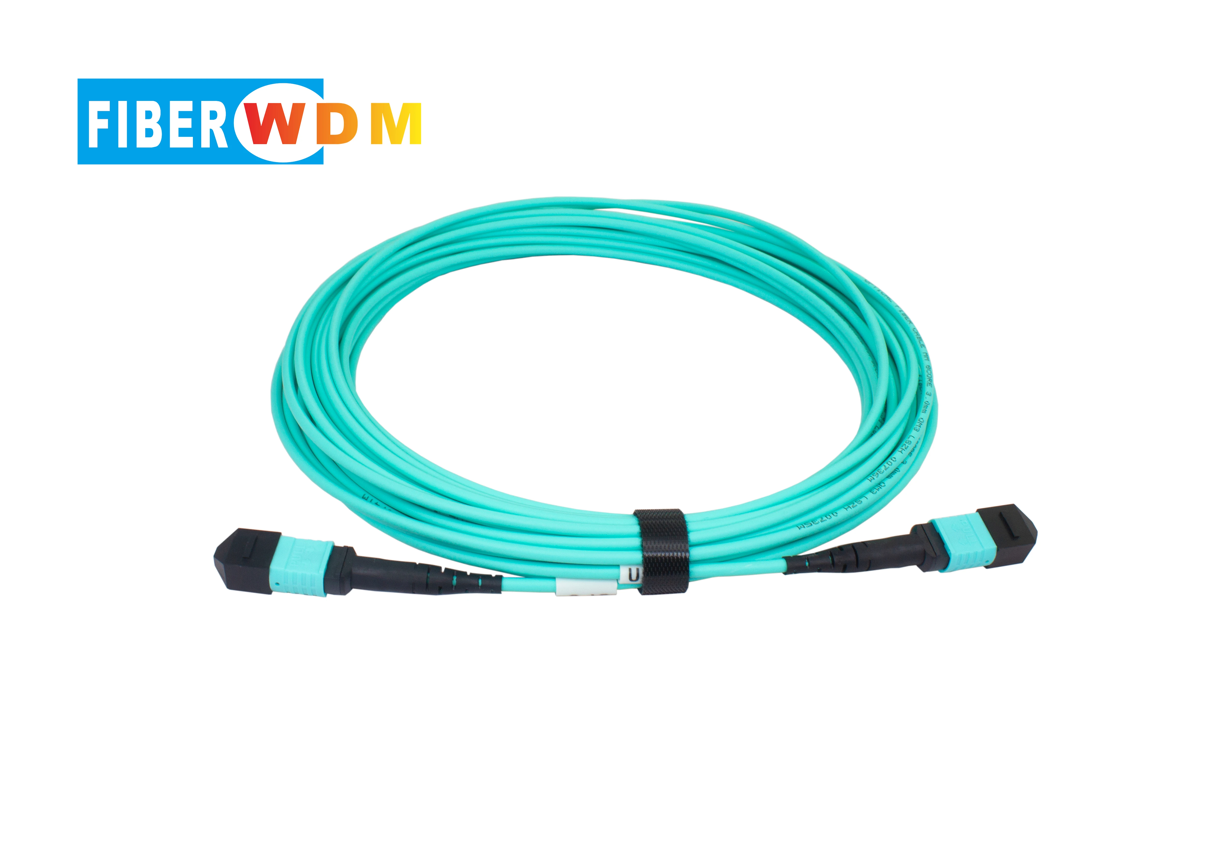 

FIBERWDM MPO Patchcord 12 Core OM3/300 1-100M Patch Cable Optic Piftail Multi-Mode OM3 mpo for 100G 40G Module mpo Patchcord