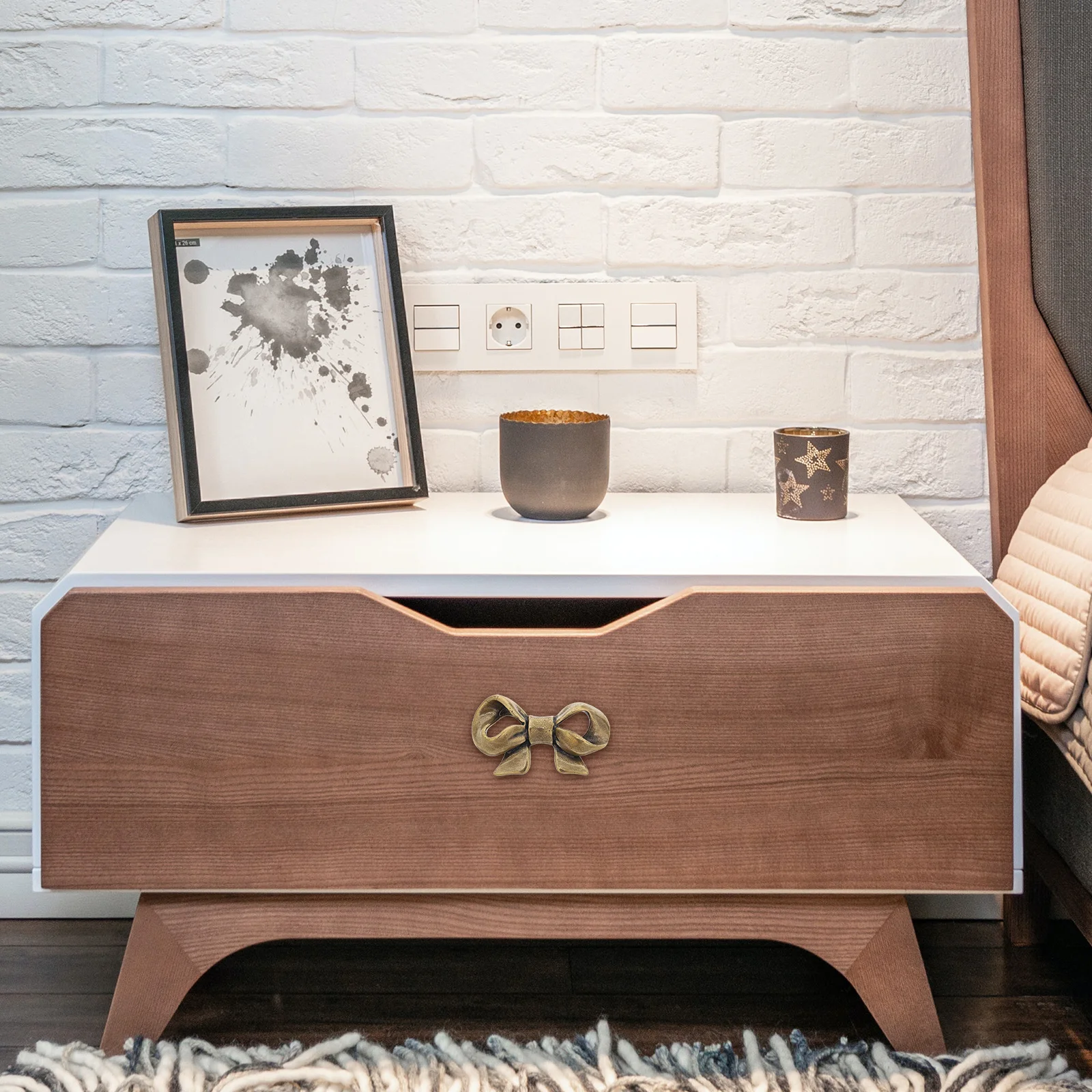 

Brass Bow Tie Butterfly Door Handle New Chinese Style Drawer Pulls Cabinet Knobs Vanity Kitchen Bathroom Brass Furniture Knobs