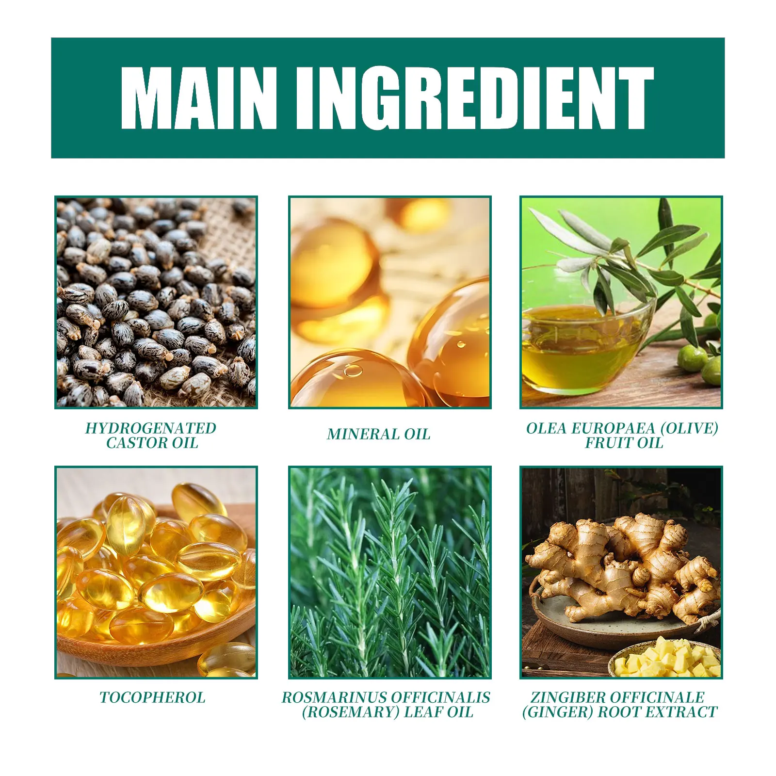 العناية بالشعر بالزنجبيل، بصيلات إصلاح الزيوت العطرية، شعر ناعم ولامع يستعيد اللمعان والحيوية، وتحفيز نمو الشعر #4