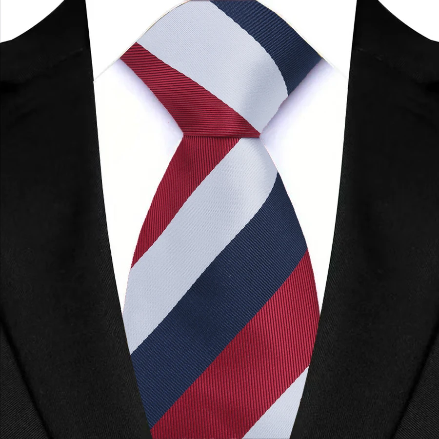 Nouveau Design hommes cravate bleu marron Plaid rayures cravates pour hommes mariage affaires fête marié col accessoires cadeau