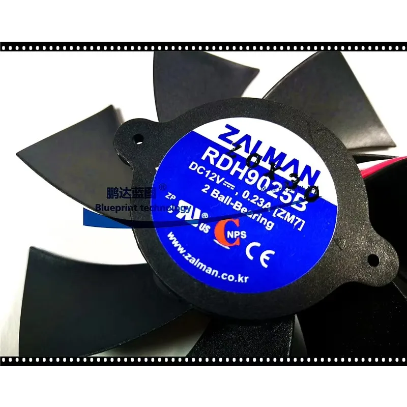 pa Rdh9025b 9025 9 سنتيمتر 85*23 مللي متر 12 فولت مزدوج كروي استبدال مروحة التبريد بدون إطار #3