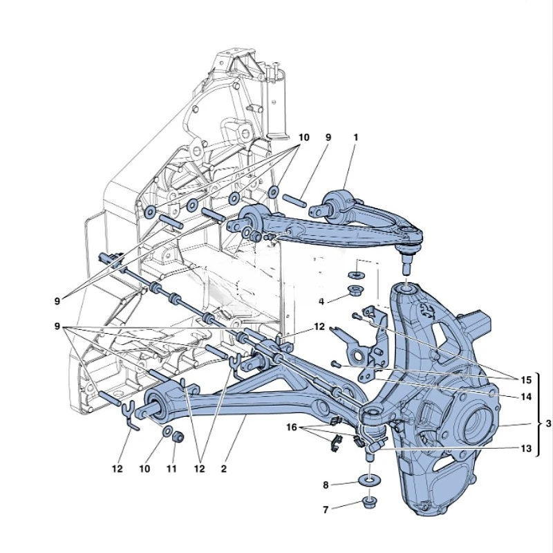 Suitable for 458 steering knuckles, croissants  Auto parts are used to install wheel hub bearings and control wheel steering