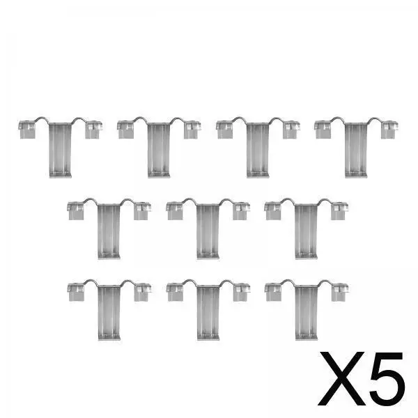 

5x10 шт. дренажные зажимы для солнечной панели, прочный зажим для направляющей воды для фотоэлектрической панели, 33 мм