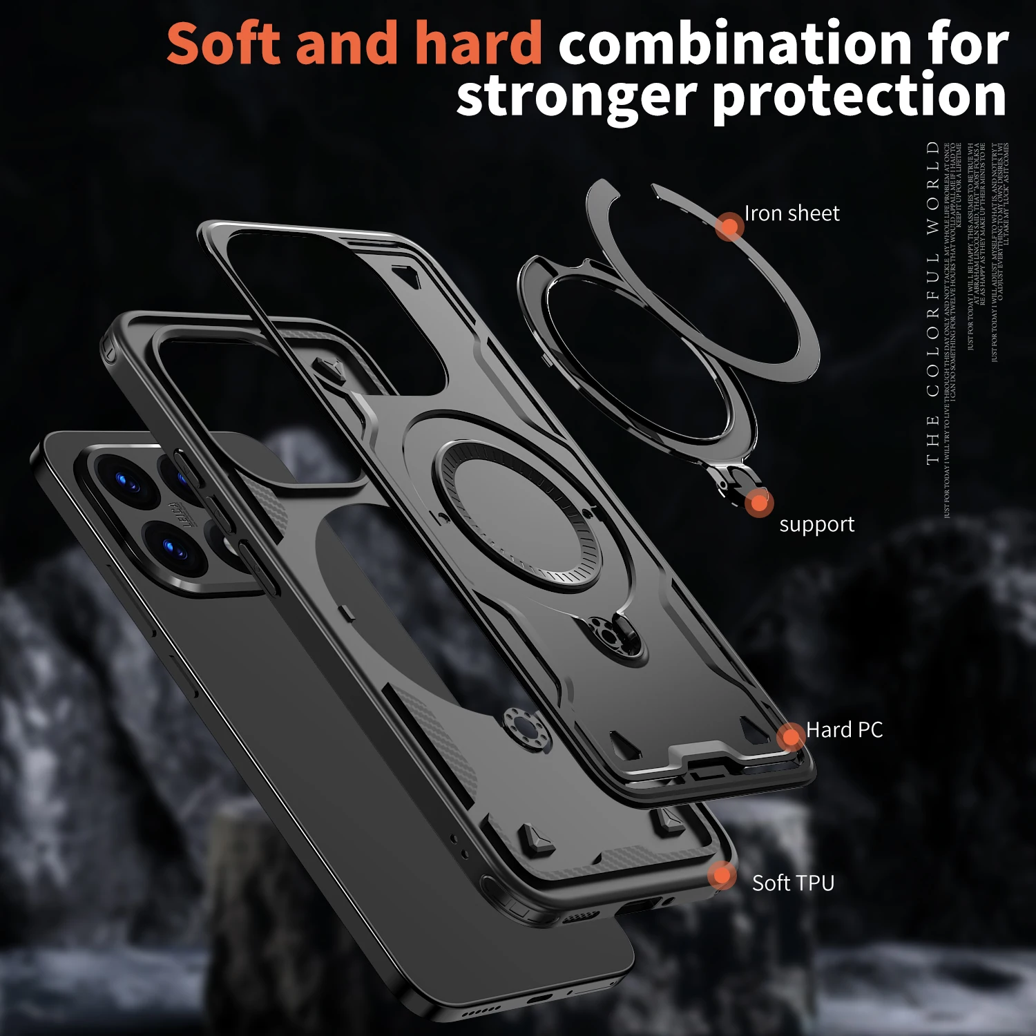 

Military Armor Phone Protective Fitted Case for Xiaomi 15T Pro Mi 14t Xiaomi15t Protect Cover
