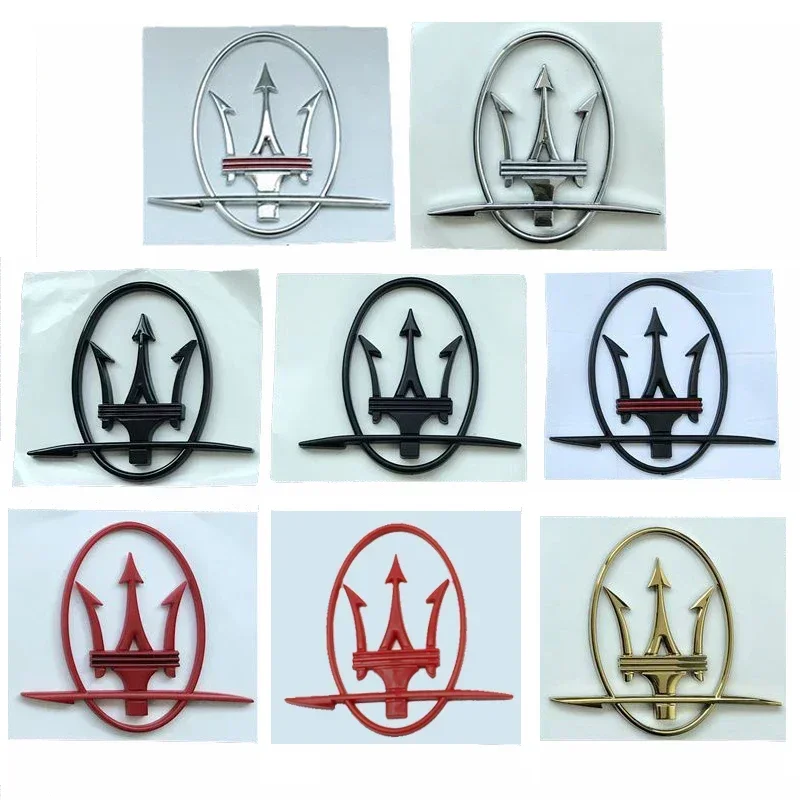 Pegatinas traseras emblema lateral de coche para Maserati Granturismo MC12 Gransport Quattroporte Ghibli Levante MC20 Granlusso 4200 GT Coupe