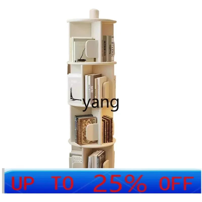 LH  all solid wood children's picture book is strong and durable, multi-layer floor reading shelf can be rotated