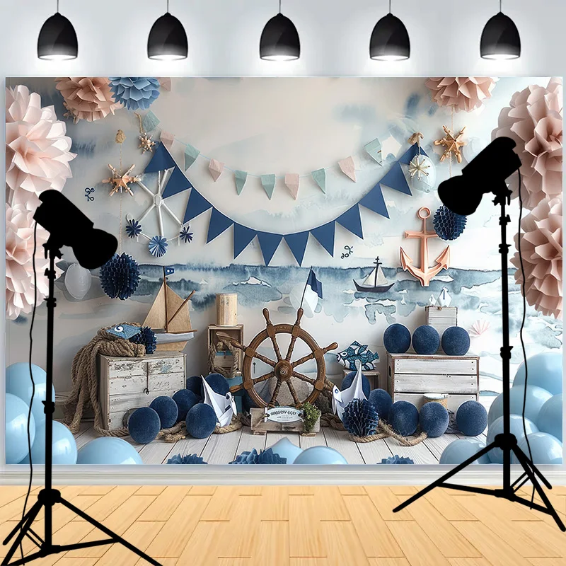 صور خلفية لصور الحورية البحرية الزرقاء ، مراكب شراعية ، ديكور حفلات أعياد الميلاد ، شبكة صيد عالمية ، خلفية استوديو الصور ،