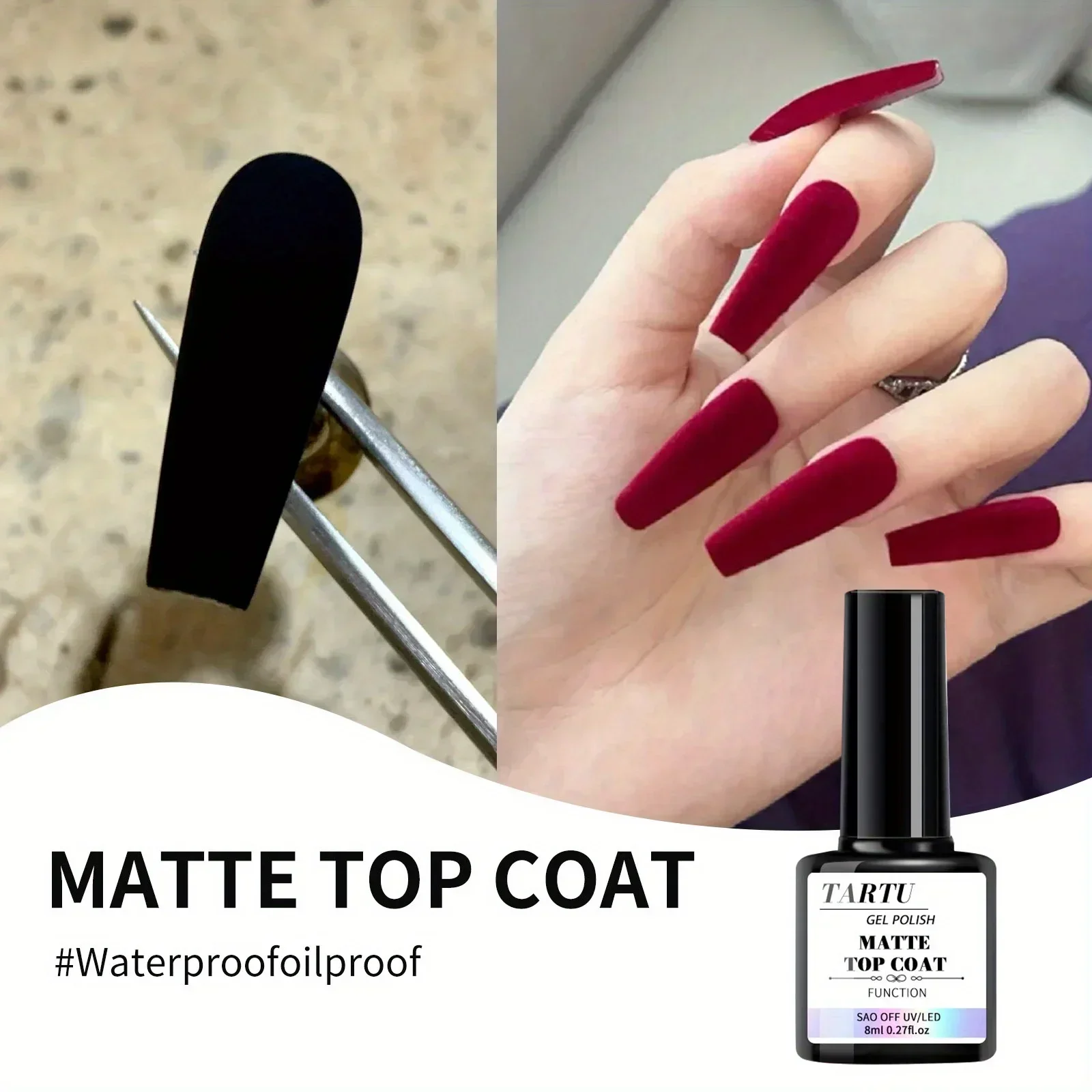 1 Stück/2 Stück/3 Stück/4 Stück 8 ml funktionelles Gel-Nagelkunst-Set mit Grundlack und Diamant-Decklack, mattes Oberteil, Gel-Nagellack zum Einweichen