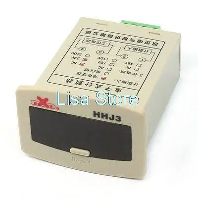 DC 24V Panel Reset LCD Display 1-999999 Electronic Counter Relay JDM11-6H