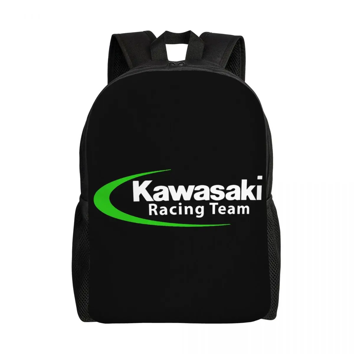 Custom Sport Racing Motorcycle Kawasaki Backpack Women Men Casual Bookbag for School College Bags