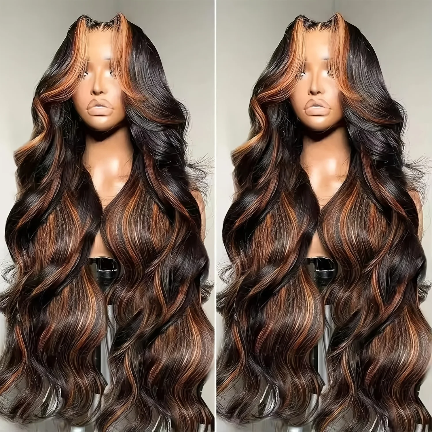 Hd Lace Frontal Wig Human Hair Pre Plucked - Wig rambut manusia dengan model gelombang