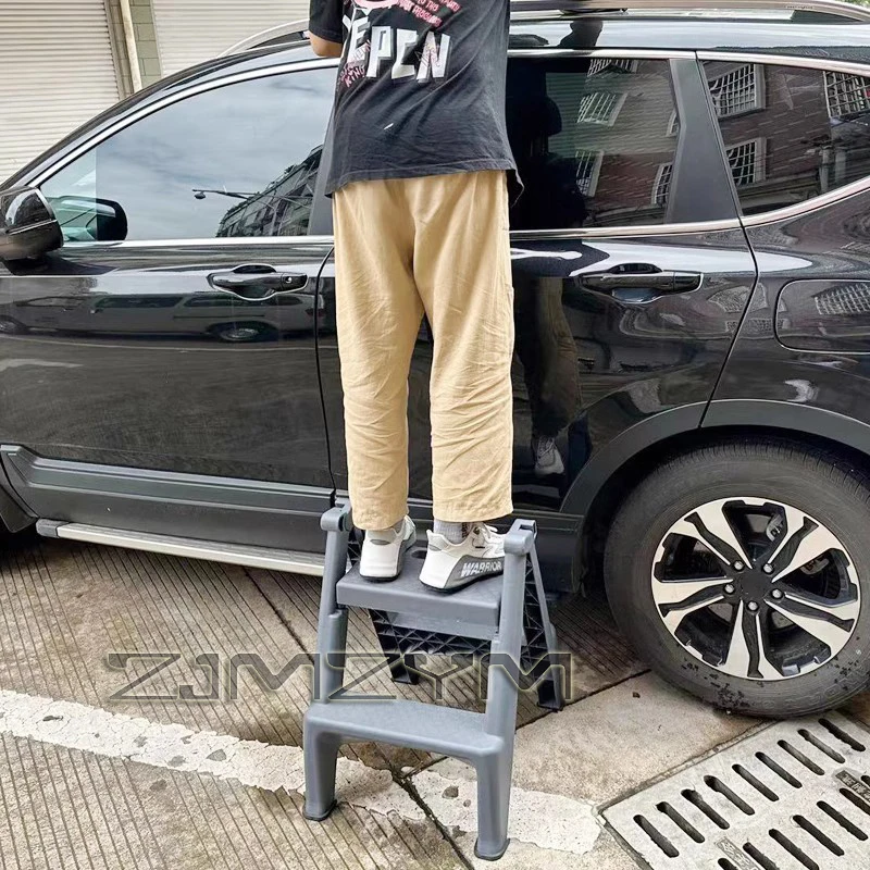 Folding Car Wash Step Ladder Multi-function Step Stool Herringbone Ladder Stool Foot Ladder Ladders for Home