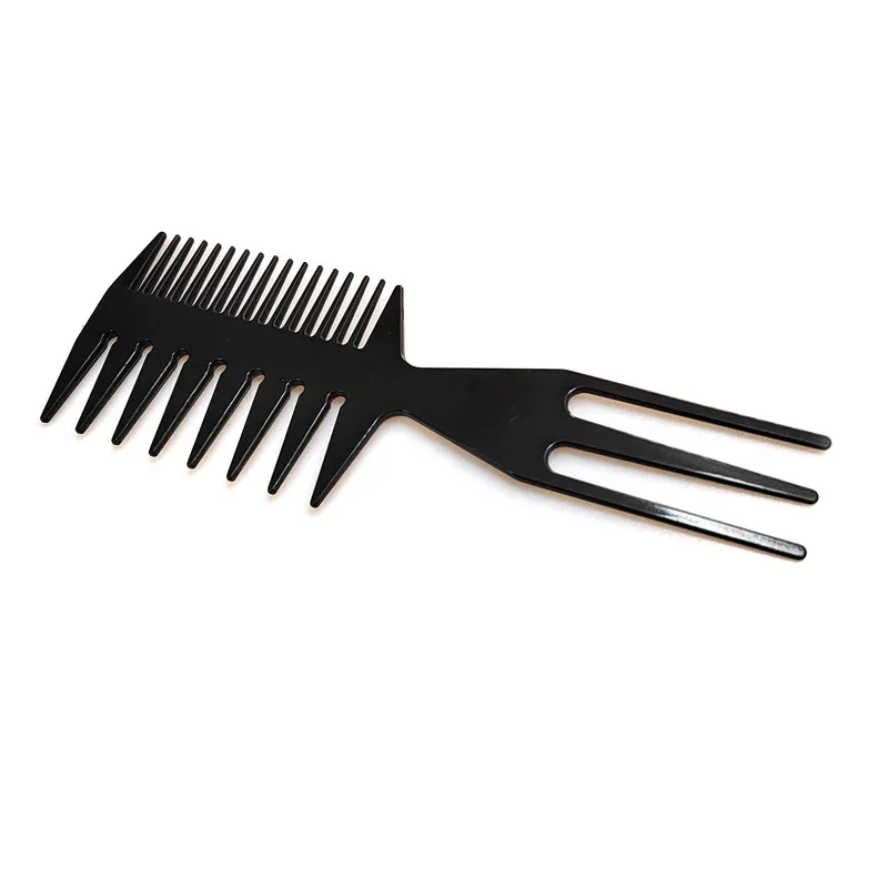 Double Side Tooth Combs Fish Bone Shape Hair Brush Professional Barber Hair Dyeing Cutting Coloring Brush Man Hairstyling Tools