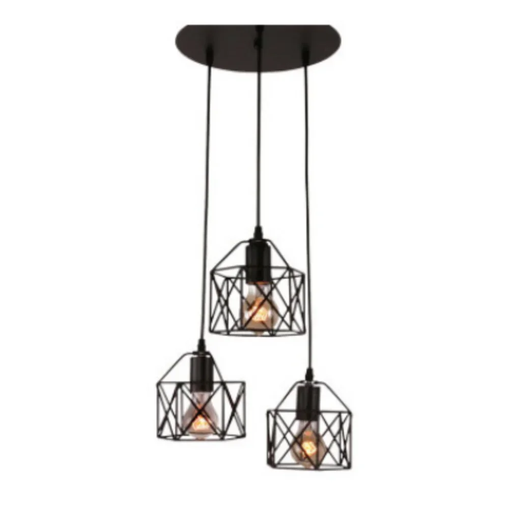 Nordic Creative Iron Single Head Chandelier Simple Modern Personality Living Bar Table Bedroom Dining Decoration Light Fixture