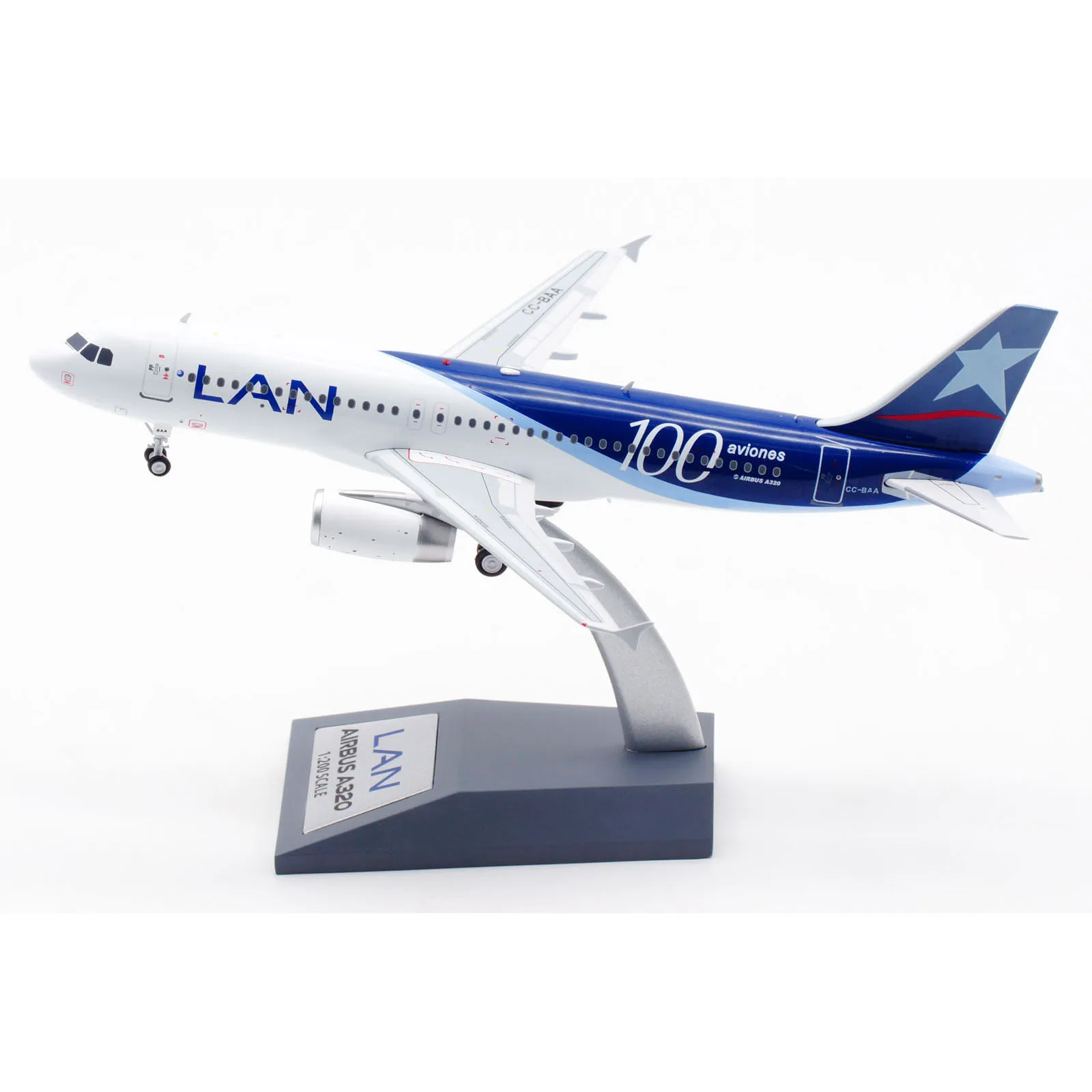 IF320LA0522 Alloy Collectible Plane Gift INFLIGHT 1:200 LAN Airlines Airbus A320 Diecast Aircraft Jet Model CC-BAA With Stand