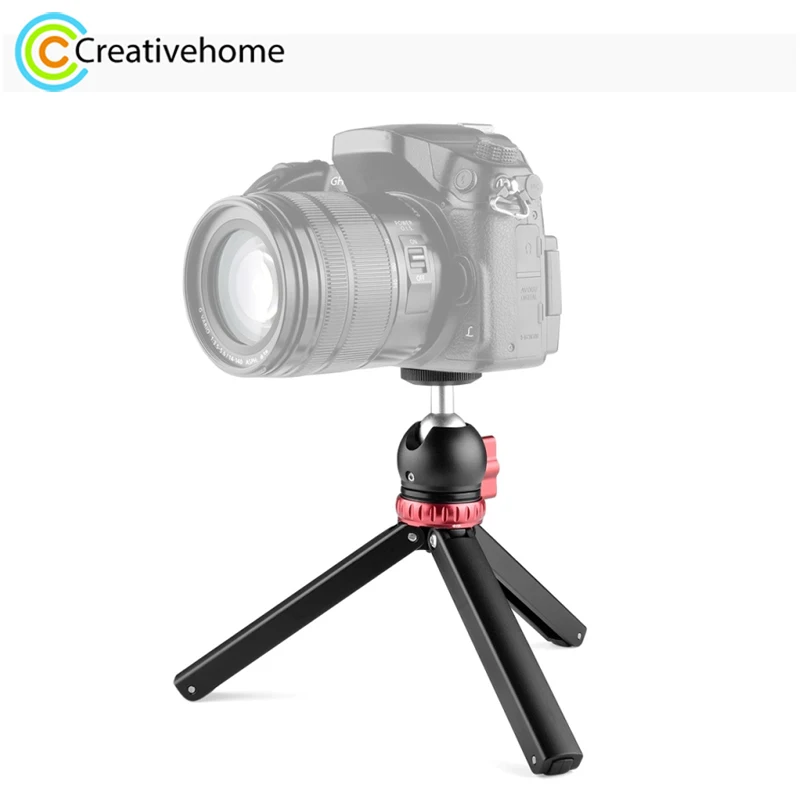 YELANGU T1 Table Tripod Pocket Metal Desktop Tripod Mount with 360 Degree Ball Head & 1/4 inch Screw for DSLR & Digital Cameras