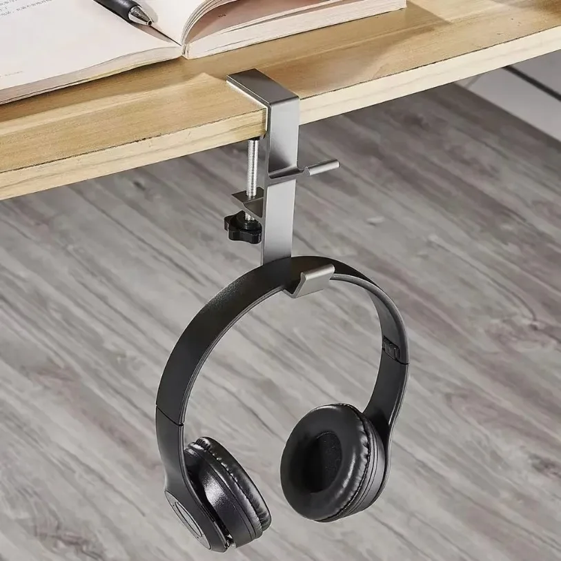 Supporto per cuffie Supporto multifunzionale per appendere lateralmente da tavolo per Sony/Airpods Max Borsa per cuffie da gioco Supporto universale in metallo