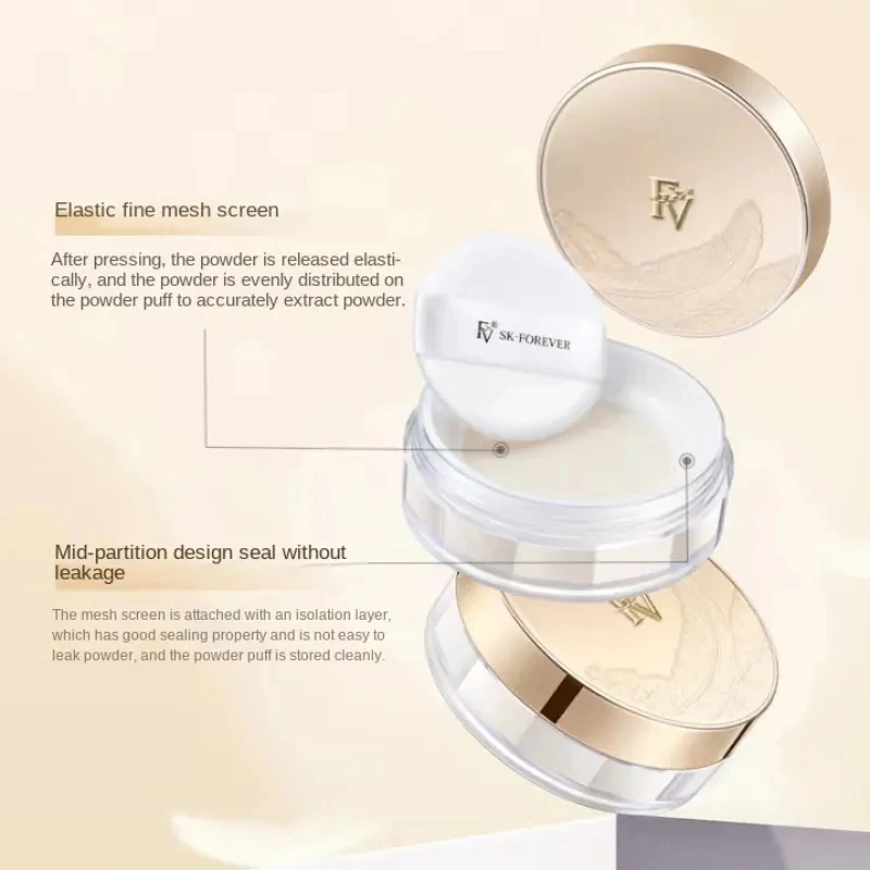 FV Finish Powder Waterproof Concealer Setting Powder Finish Makeup Oil-control Korean Face Powder SK Makeup Foundationl