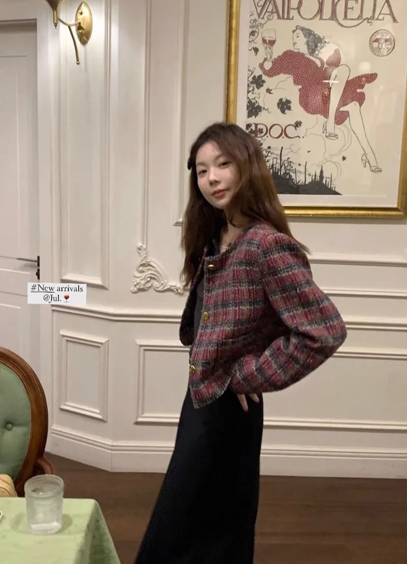 

Жакет из твида с воротником, короткий рукав, женский, летний, легкий, антистатический, с сетчатой перфорацией «соты», дышащий, бесшовный, стильный