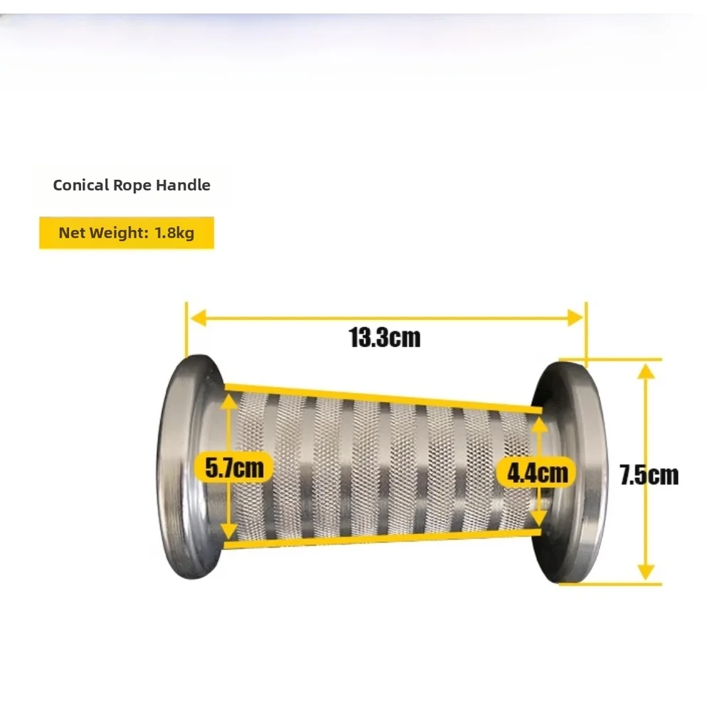 Silver Fitness Rope Handle for Biceps Curl Triceps Push Down Chest Fly Exercise with Aluminum Alloy Construction