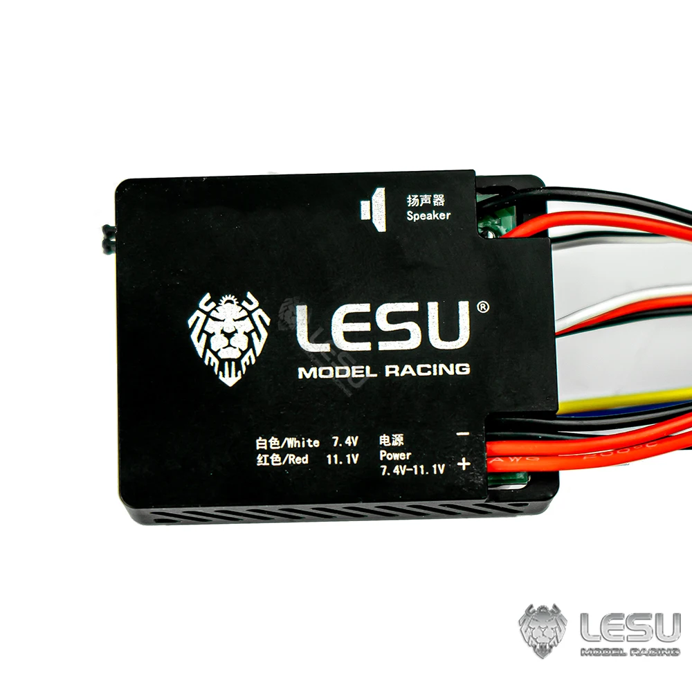 LESU-sistema de sonido de luz LED para camión volquete teledirigido, conjunto para vehículos de construcción, accesorios mejorados, TH23021, 1/14