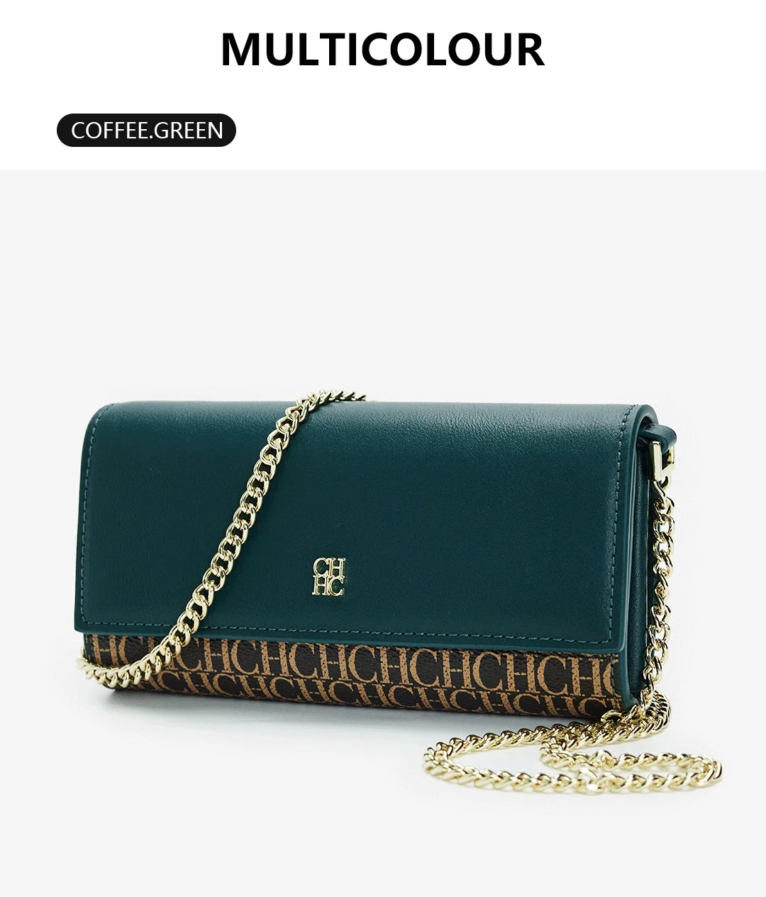 CH Clutch-Tasche für Damen, Ketten-Umhängetasche, Designer-Schulterhandtasche, Abendtasche, Geschenk-Geldbörse für Damen – Detail 4