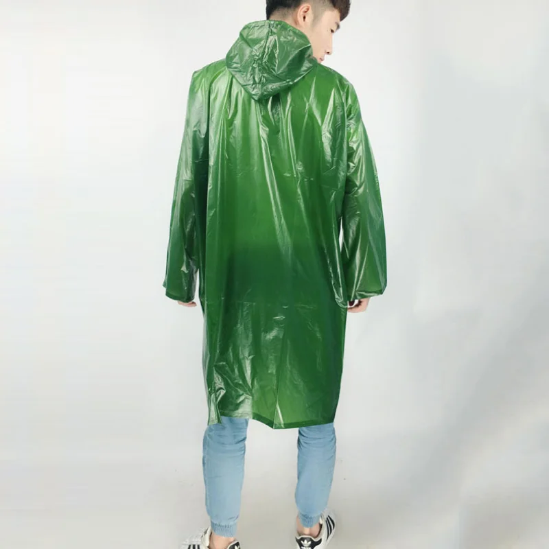 Raincoats Unisex Long Hooded Rain Jackets Thickened Oxford Waterproof Poncho Women Men Travel Outdoor Portable Reusable Rainwear