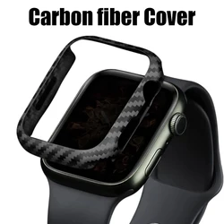 Cover For Apple watch Case 45mm 41mm 44mm 40mm 42mm 38mm Accessories Carbon fiber Bumper Protector iWatch series 9 8 4 5 6 SE 7