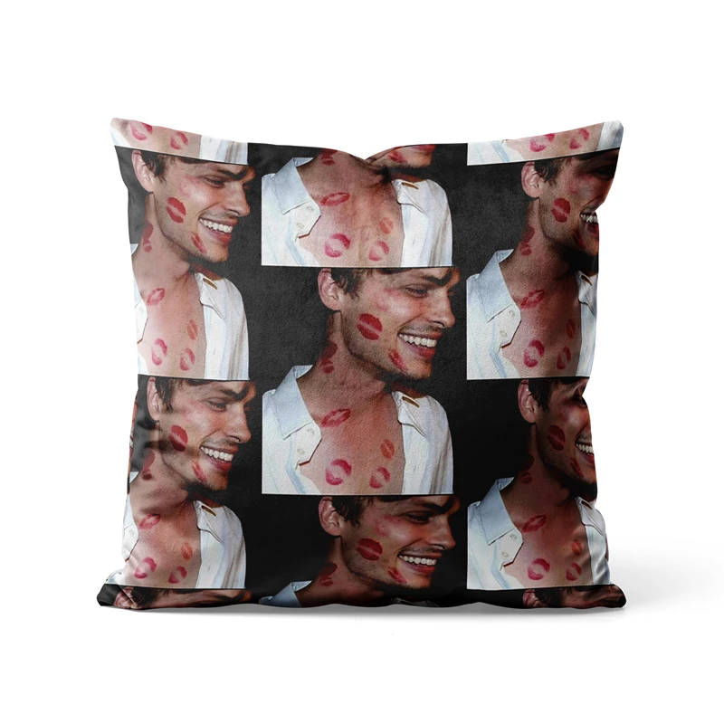 

Gaslight Gatekeep Girlboss Matthew Gray Gubler Throw Pillow Covers Cushion Cases Pillowcases for Sofa 45cm x 45cm