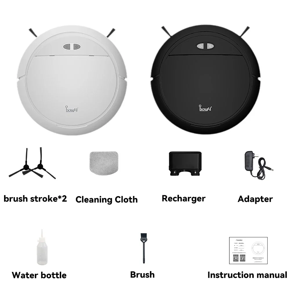 가정용 가전 스위핑 로봇, 3 in 1 지능형 스위핑 로봇, 자동 충전, 내장 물탱크, 앱 리모컨