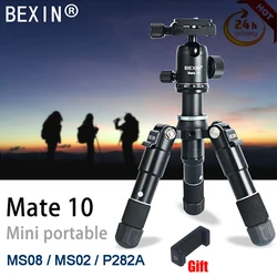 BEXIN MS08/MATE-10 Portable Tripode Universal Photography Flexible Phone Tripod Mini Stand Tabletop with 360 Degree Ball Head