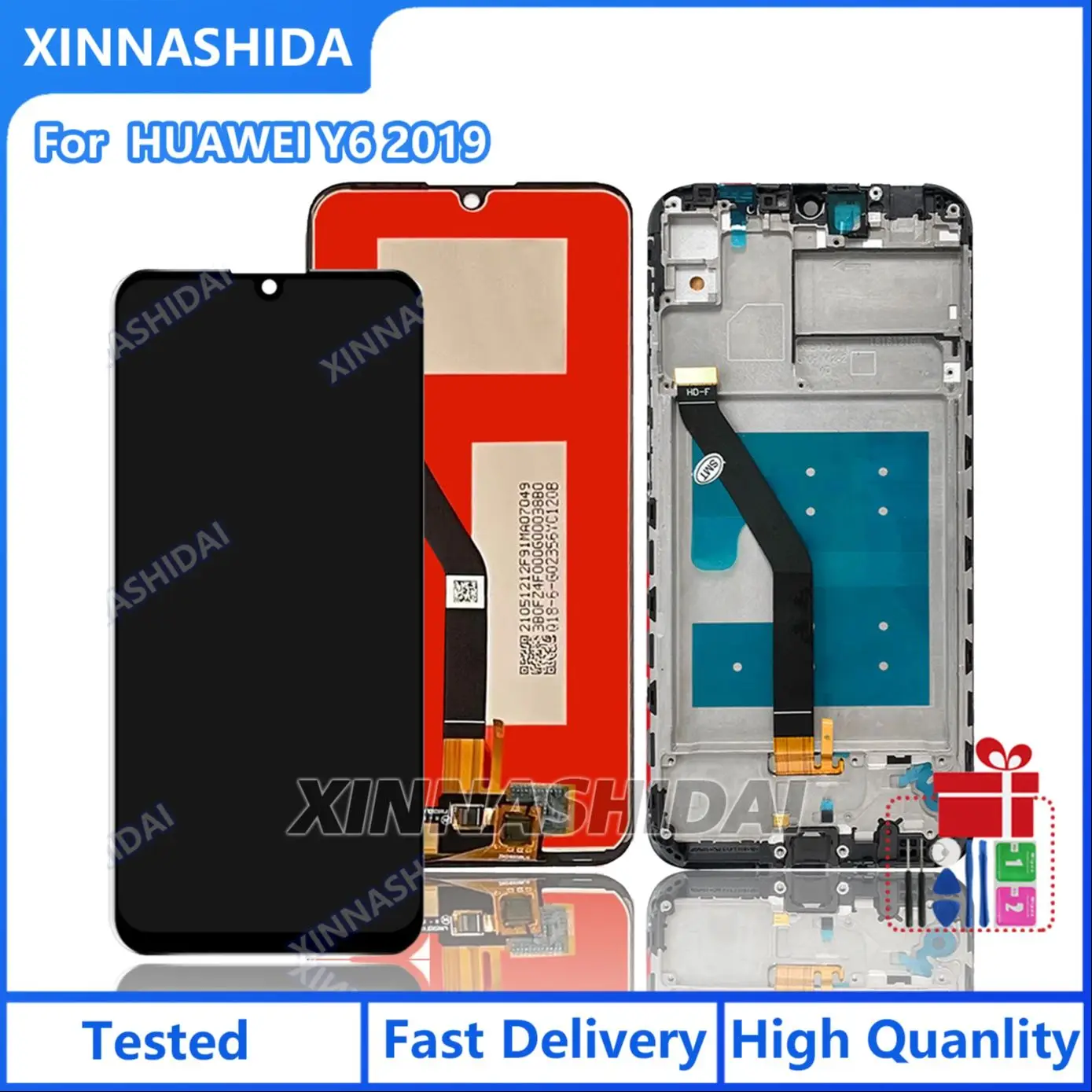 New LCD For Huawei Y6 2019 LCD Display Touch Screen For Huawei Y6 2019 LCD MRD-LX1f LX1 LX2 LX3 L21 L22 Y6 2019